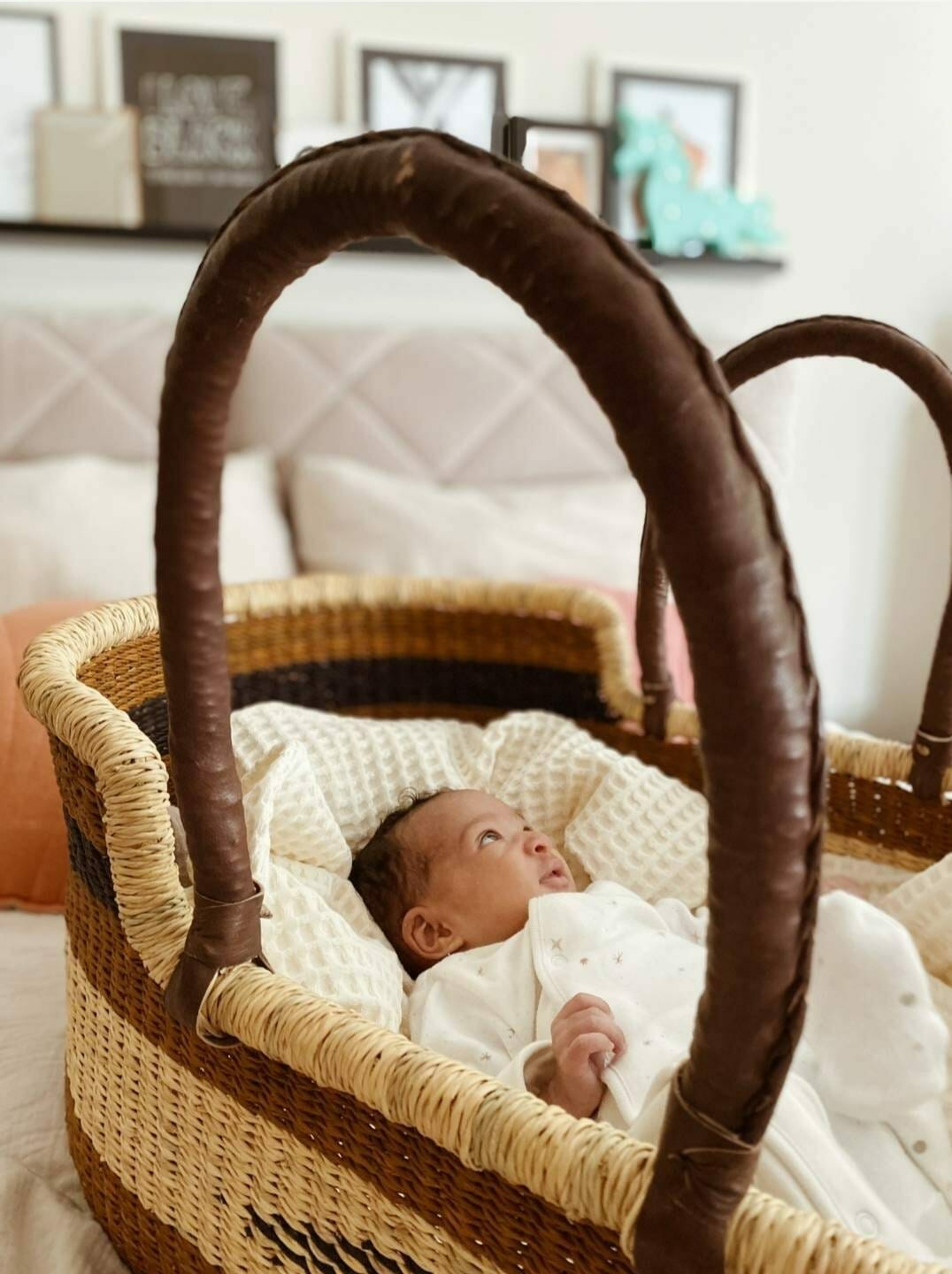 Hand-Woven Moses Basket - Fair Trade Baby Products - Eco Girl Shop